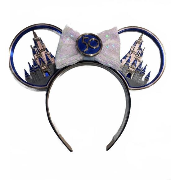 Disney Other - Disney 50th Anniversary Castle Mouse Ears Headband